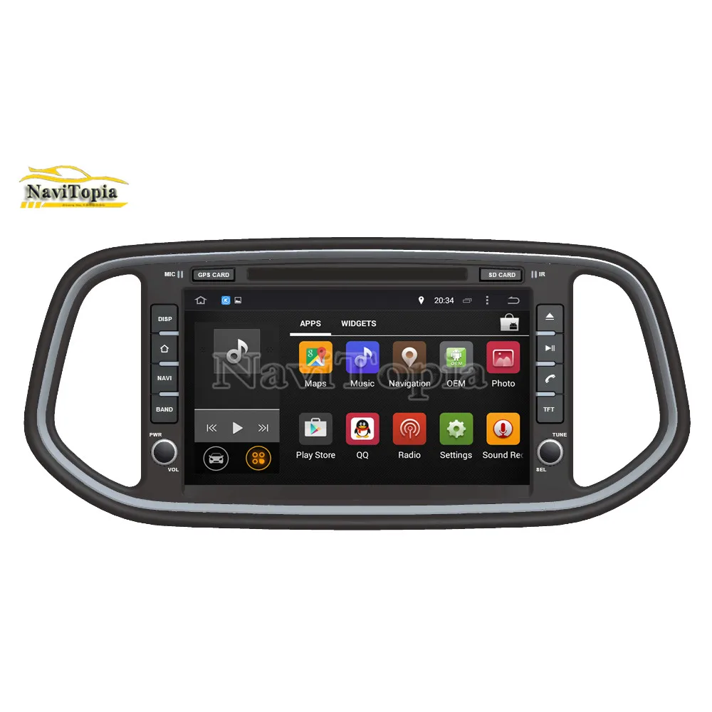 Sale NAVITOPIA 8inch 4G RAM 64G ROM PX6 Android 9.0 Car DVD Multimedia Player GPS Navigation for Kia KX3 2014 2015 2016 2017- 3