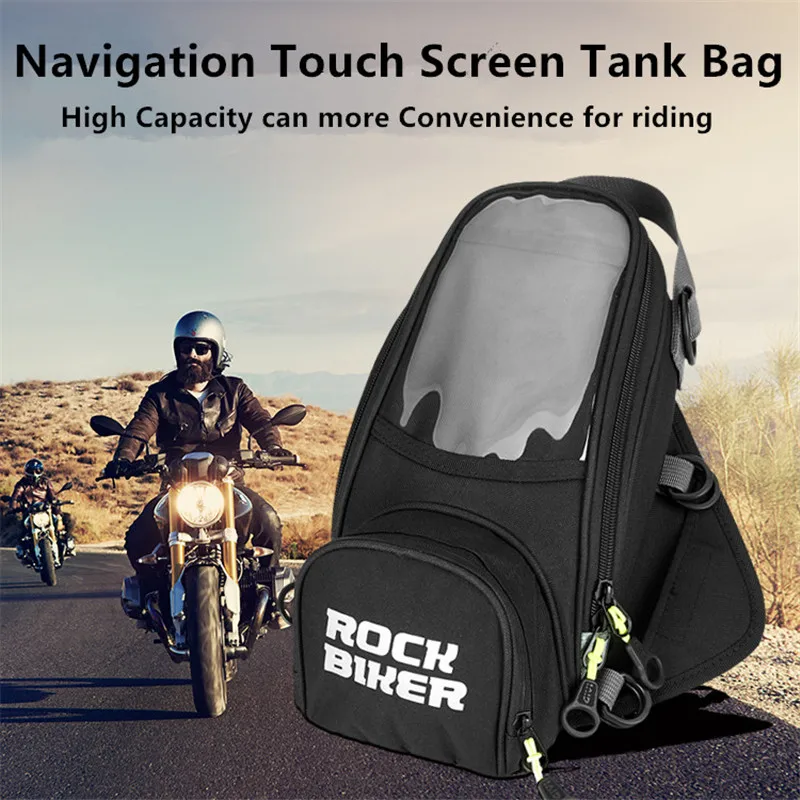 Tanque de Óleo Bolsa de Navegação do Telefone Móvel com Capa Nova Motocicleta Tanque Bolsa Multi Funcional Magnético Alças Fixas Chuva 2020
