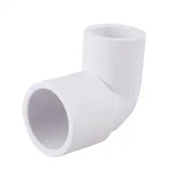 Белый PVC-U 20 мм до 25 мм водопровод Угловые Локоть разъем адаптера