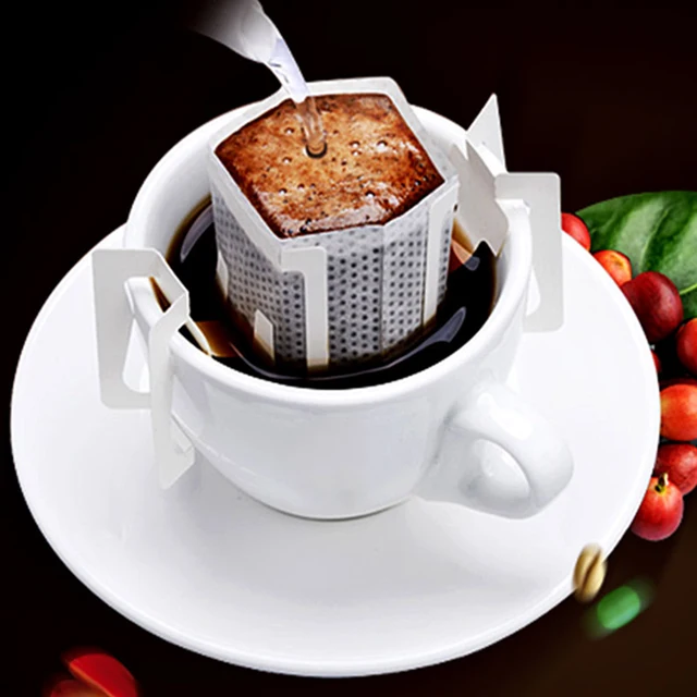 Special Offers Disposable Drip Coffee Cup Filter Bags Hanging Cup Coffee Filters Coffee and Tea Tools 100pcs /50 pcs
