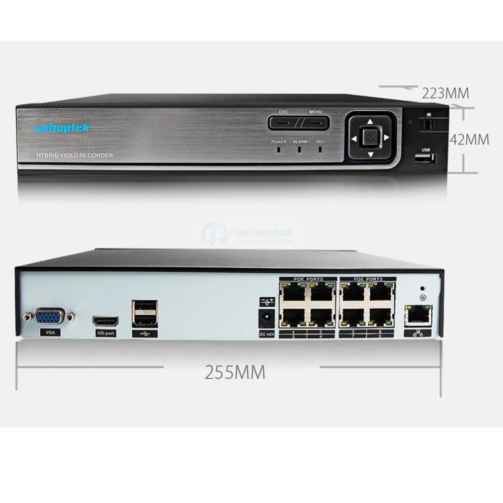 H.265 4.0MP 2592*1520 IP PoE Cameras Video Security Surveillance System Kit With 8Pcs Night Vision