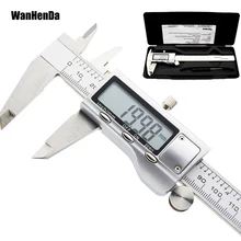 150mm 6/" Digital Electronic Stainless Steel Vernier Caliper Gauge Micrometer CLP
