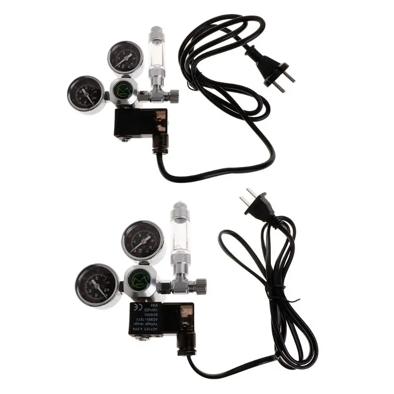 

1 Set EU/US CO2 Regulator Aquarium Fish Tank CO2 Adjustment Magnetic Valve Bubble Pressure Control Stainless Steel Acrylic Alumi