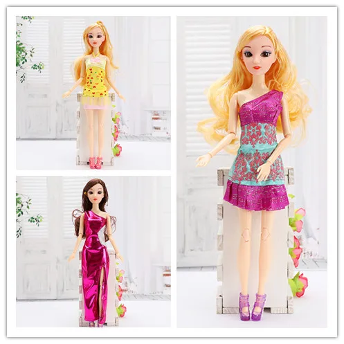 

One Set Original Doll Clothes Dress Leisure Fashion Skirt Party Gown For 30cm Nude Doll Accessories Girl Best Gift