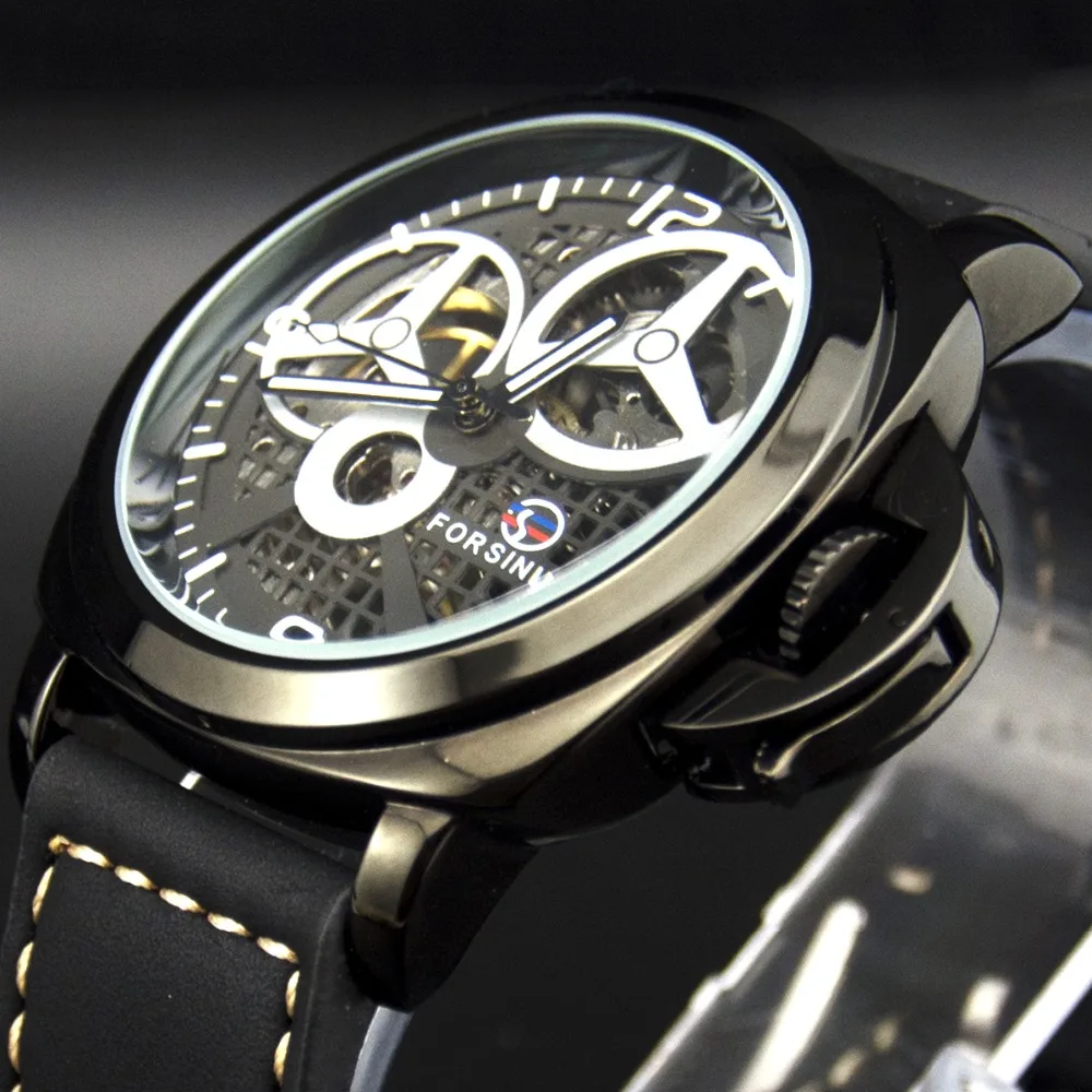 

Forsining Steampunk Watches Men Luxury Brand Automatic Clock Male Business Skeleton Wristwatch Mechanical Watch Relojes Hombres