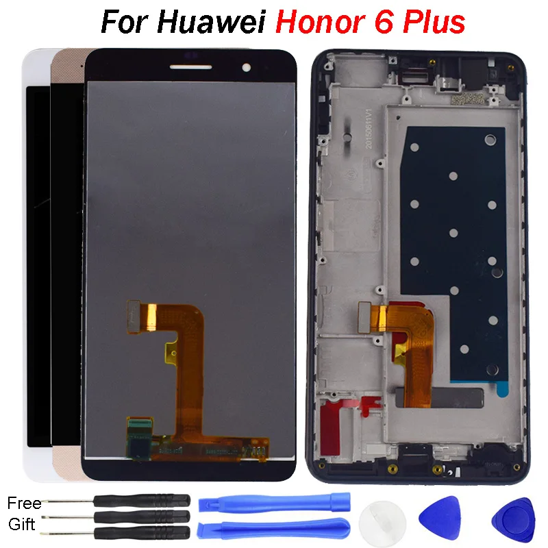 

For Huawei Honor 6 Plus LCD Touch Screen with Frame For Huawei Honor 6 Plus Display Digitizer Assembly Replacement Parts Tested