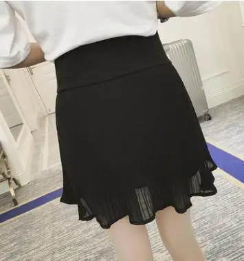 High Waist Pleated Chiffon Maternity Skirts 2018 Spring Summer Pregnancy Belly Pant Skirt Clothing for Pregnant Women SH-S070