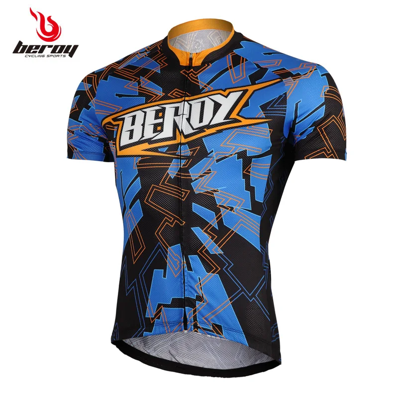 2017 new design men's quick dry short sleeve cycling tops man high