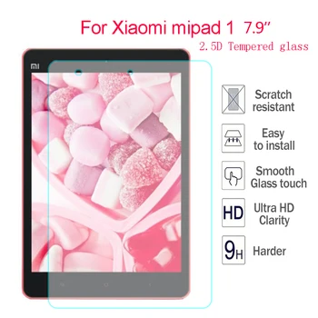 

Top Quality 9H Tempered Glass For Xiaomi mipad 1 7.9'' 2.5D Explosion proof Screen Protector Film 0.3mm Hard Cover Transparent