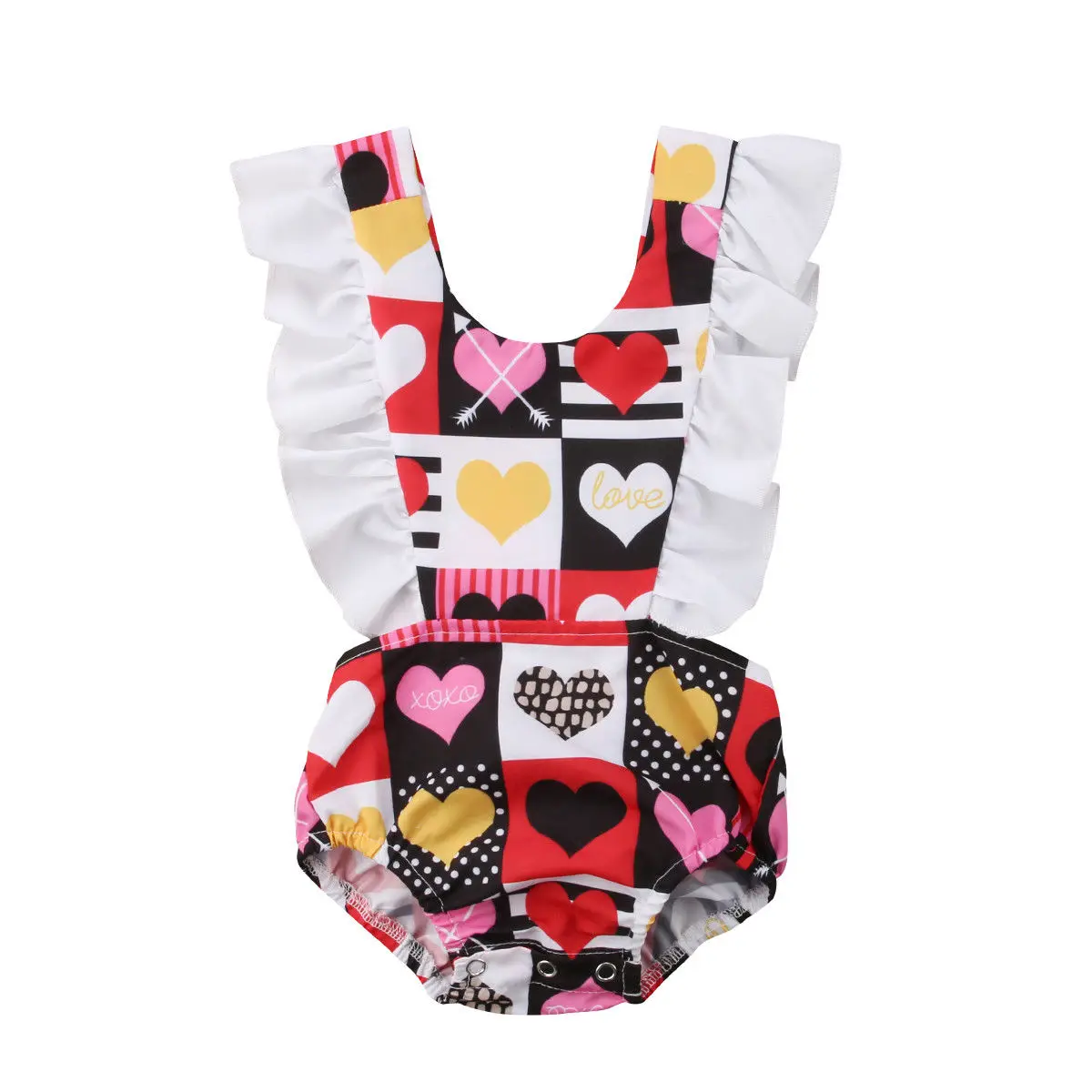 Newborn Toddler Baby Girls Bodysuit Sleeveless Jumpsuit Bodysuits Outfits Kids Sunsuit Clothes 0