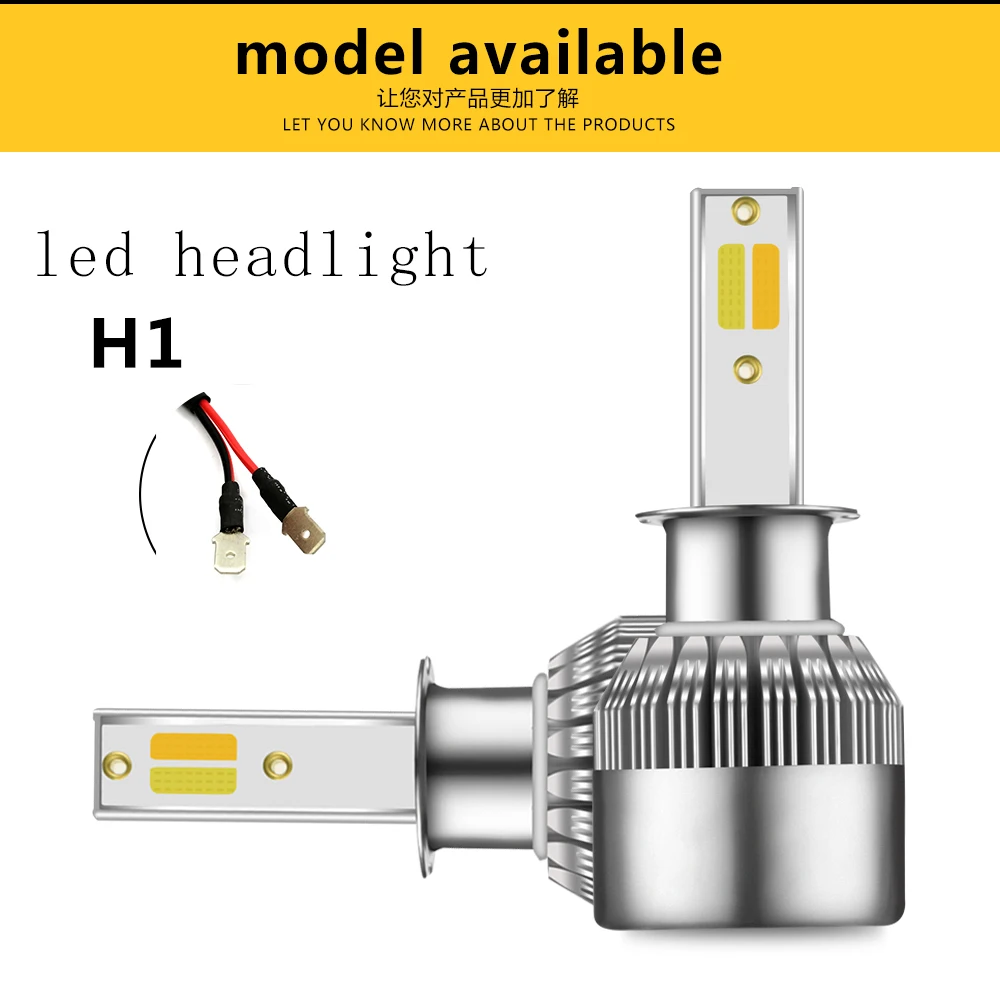 PANDUK 2 предмета супер яркие Автомобильные фары лампы H1 led H3 H4 H7 H1 Led 3000k 6000K двойная цветная фара H11 9005 9006 HB3 HB4 880