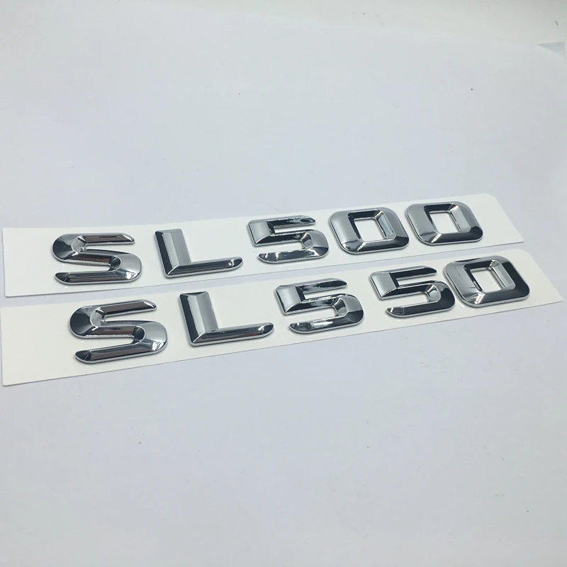 Glanz Schwarz SL500 Heck-Emblem Für Mercedes Benz – Buchstaben Abzeichen, UK-Herstellung