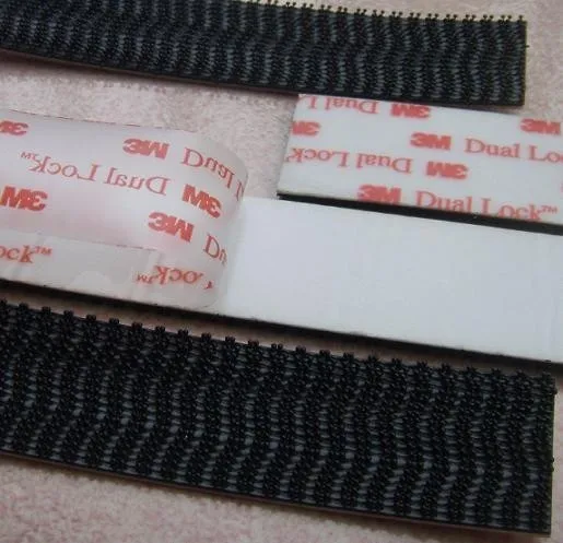 3M Brand SJ3550 Black Dual Lock Mushroom Fastener Tape Type 250/ 1" x 0.5m (25.4mm x 50cm)