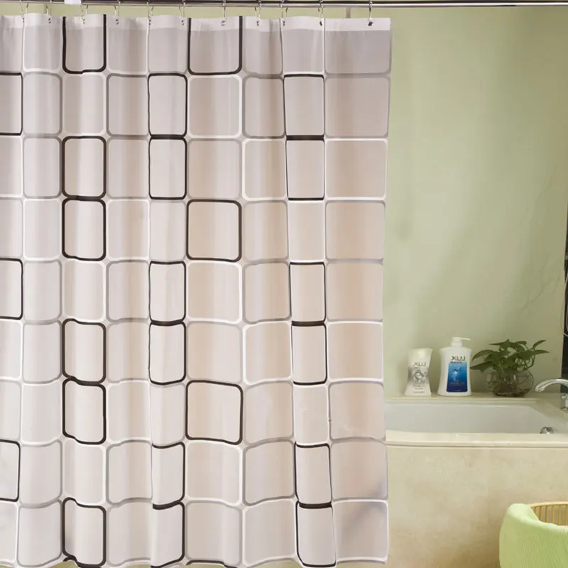 Modern Europe PEVA Bathroom Shower Curtains Waterproof Bath Curtain