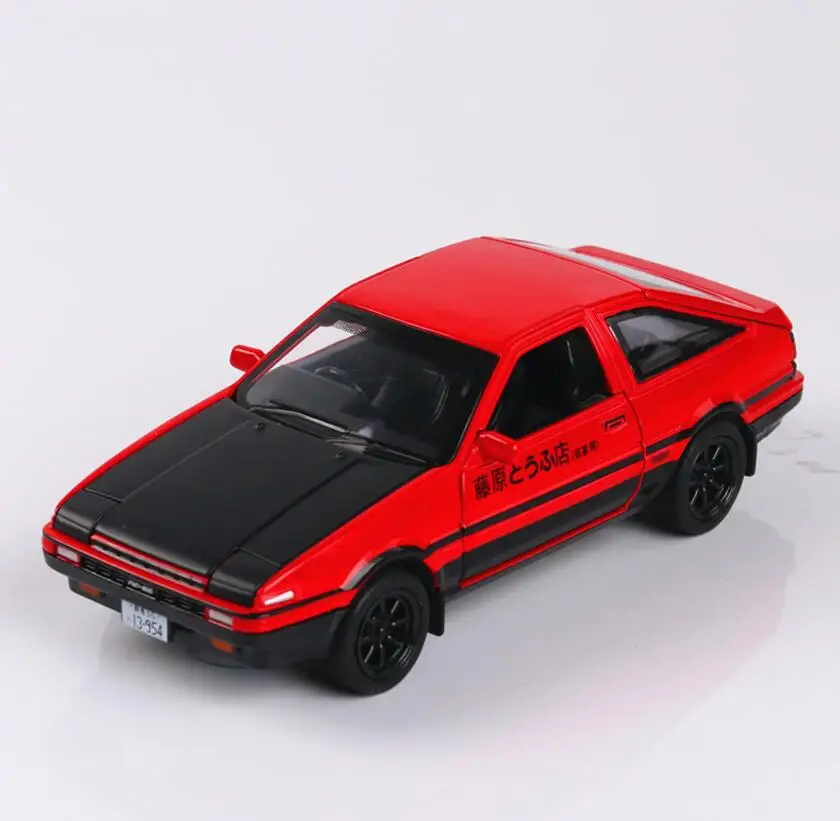 1/32 Diecasts& Toy транспортные средства TOYOTA AE86 супер модель автомобиля со звуком и светом коллекционная машинка Игрушки для мальчиков подарок для детей brinquedos - Цвет: 3