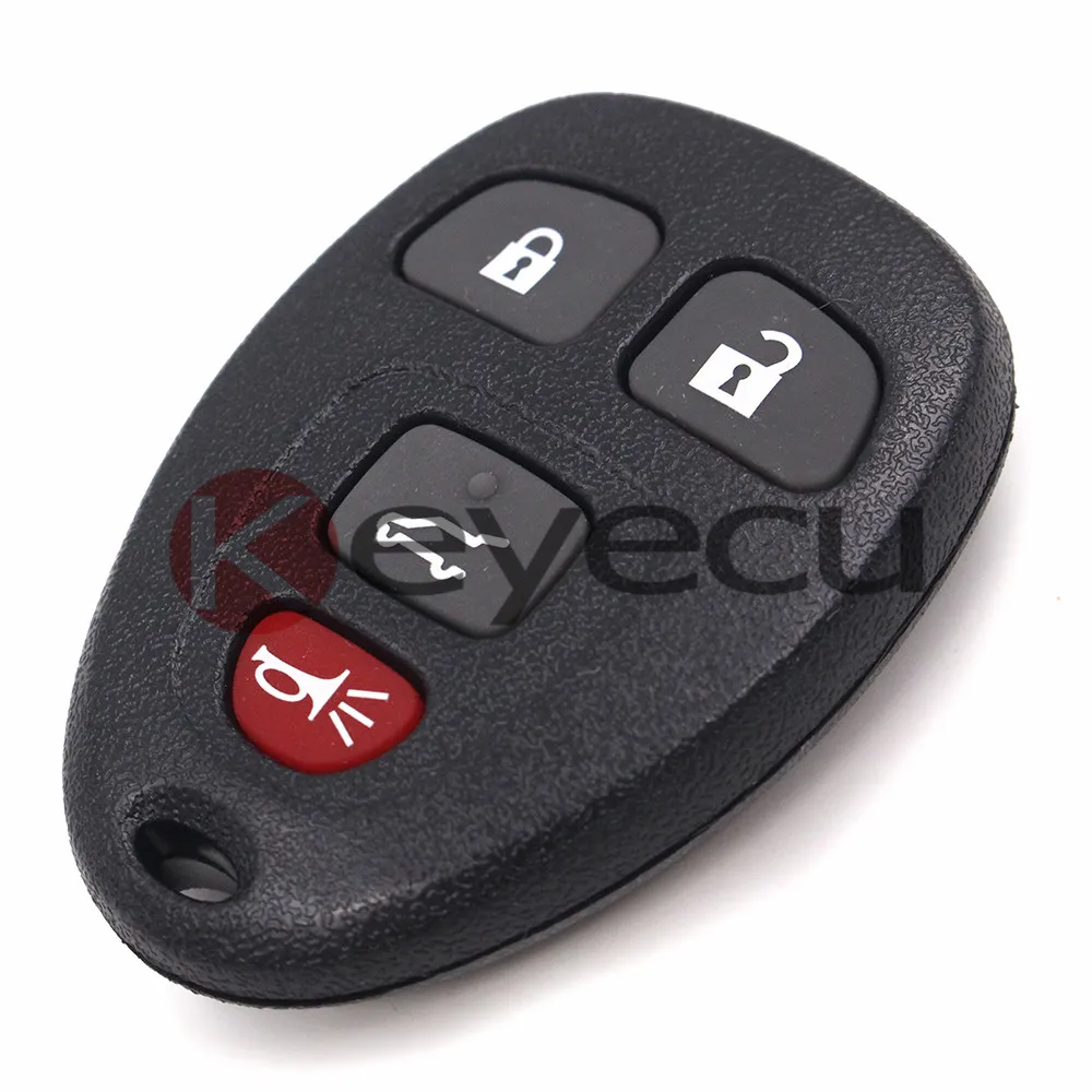 Keyecu 3PCS/LOT New Keyless Entry 4 Button Remote Car Key Fob for Select Chevrolet Pontiac Buick