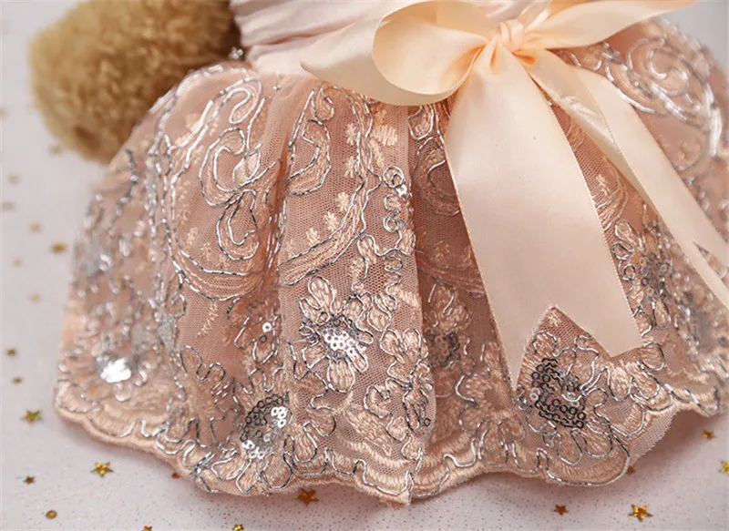Роскошное кружевное собачье свадебное платье принцессы с пайетками и вышивкой; свадебные платья принцессы; юбка для собак; обувь для йоркширских терьеров и чихуахуа