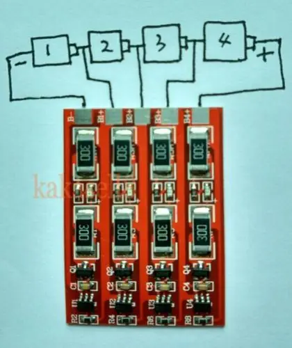 Фосфатная литиевая батарея плата защиты BMS w/баланс для 1 ~ 4 ячеек 3 2 В|battery headset|board