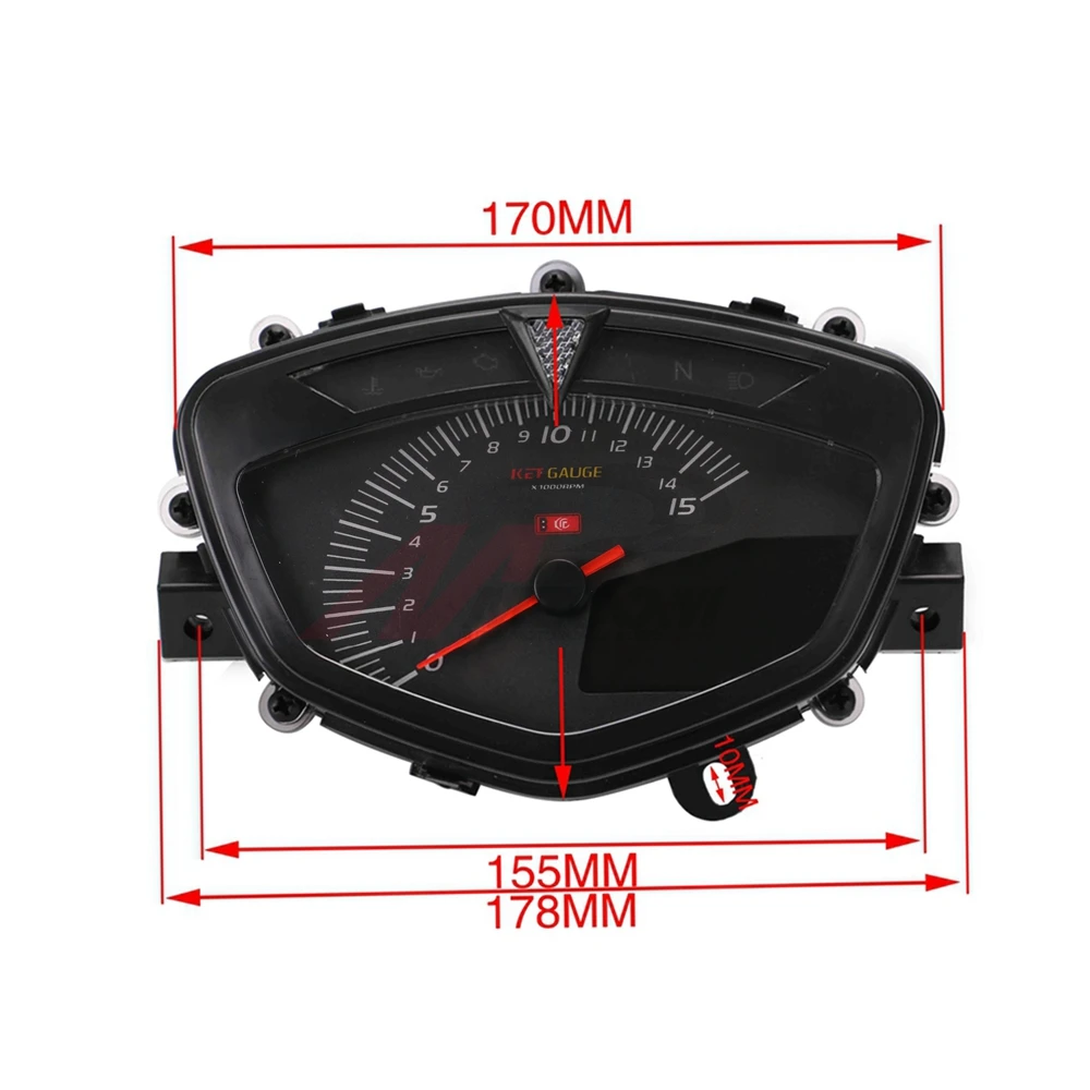 Мотоцикл спидометр мотоцикл ЖК цифровой спидометр с двойным диапазоном семь цветов экран одометр тахометр
