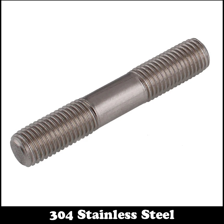 1pc M16 95mm M16*95mm (Thread Length 35mm) 304 Stainless Steel Dual Head Screw Rod Double End Screw Hanger Blot Stud 95