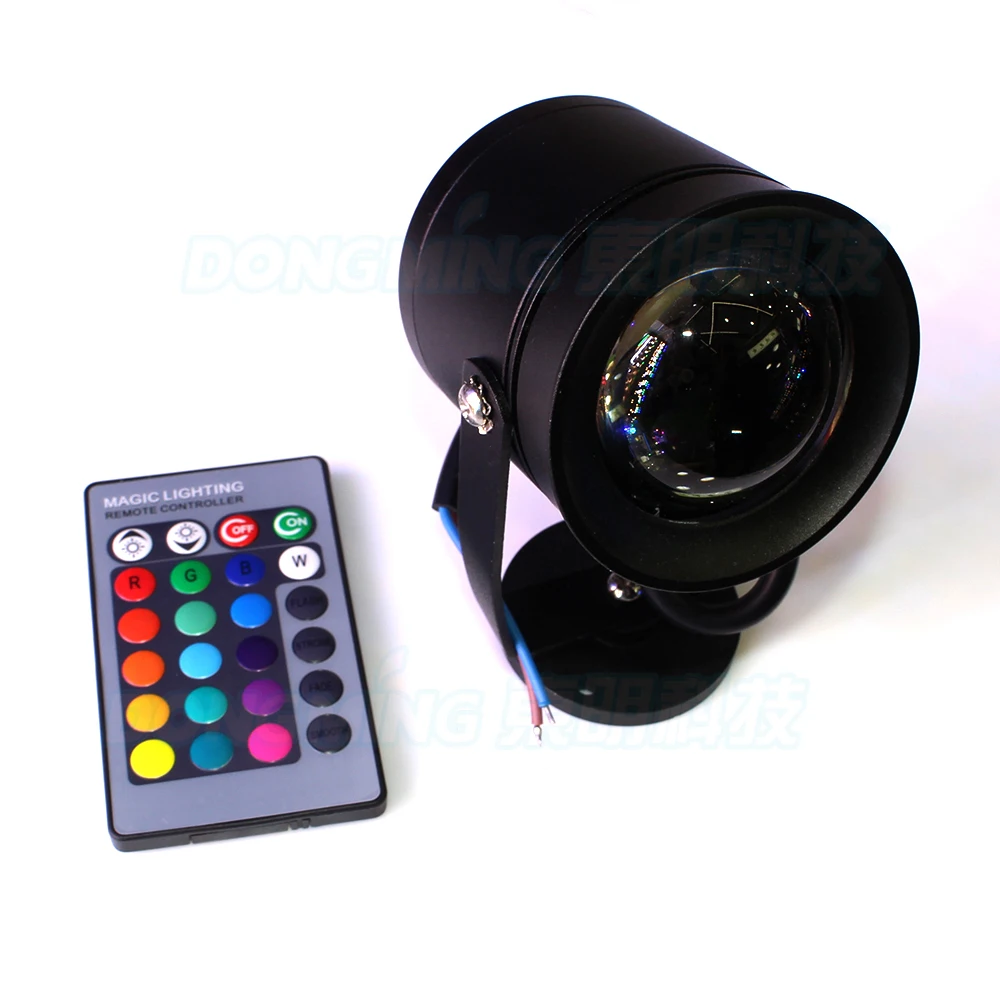 Черная крышка подводный светодиодный свет rgb DC 12V 10W бассейн выпуклая линза