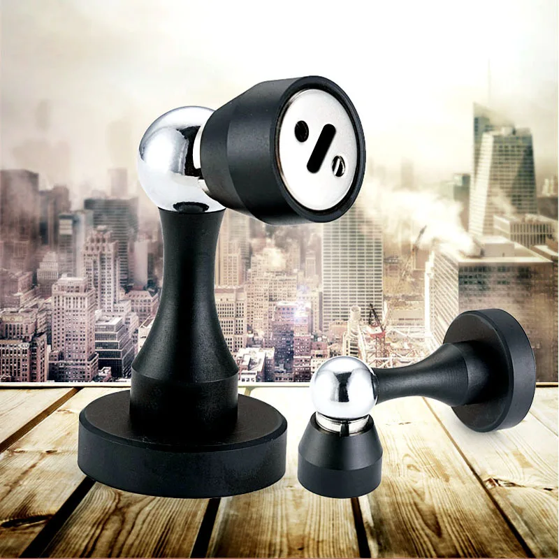 

2018 Padlock Fechadura Free Shipping Black Door Strong Magnetic Suction Toilet Thickening Stainless Steel Wall Amphibious Touch