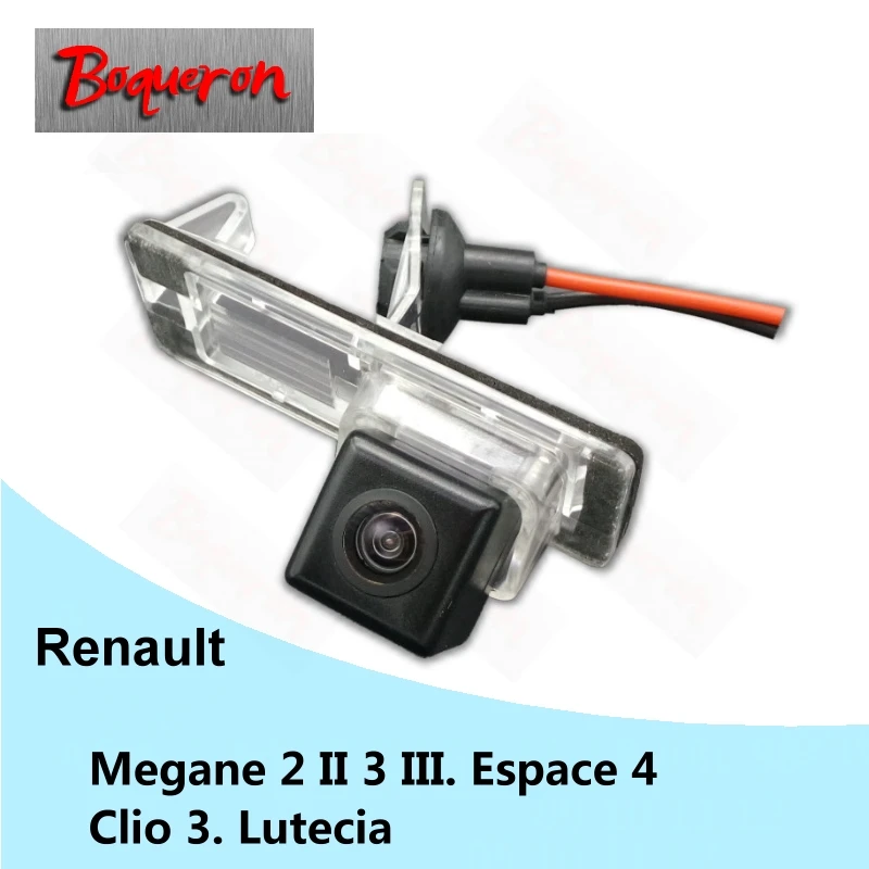 BOQUERON for Renault Megane 2 II 3 III Espace 4 Clio 3 Lutecia HD CCD Waterproof Car Camera reversing backup rear view camera
