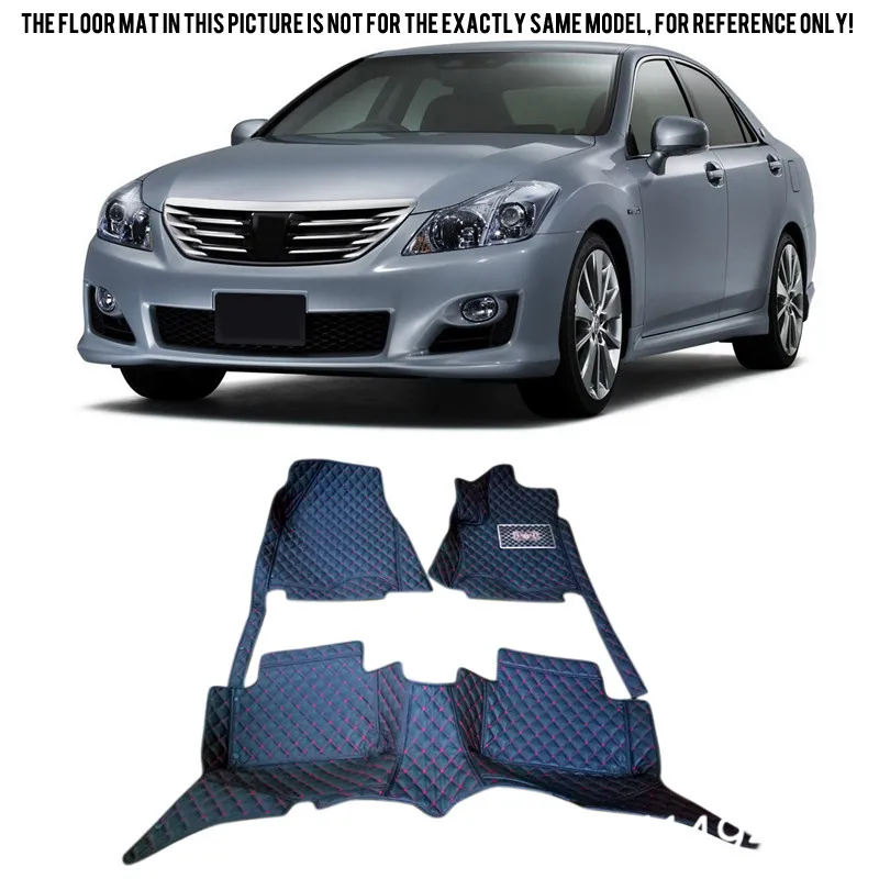 

For Toyota Crown 2004 2005 2006 2007 Interior 6 Colors Leather Custom Car Styling Front & Rear Floor Mats Carpets Accessories
