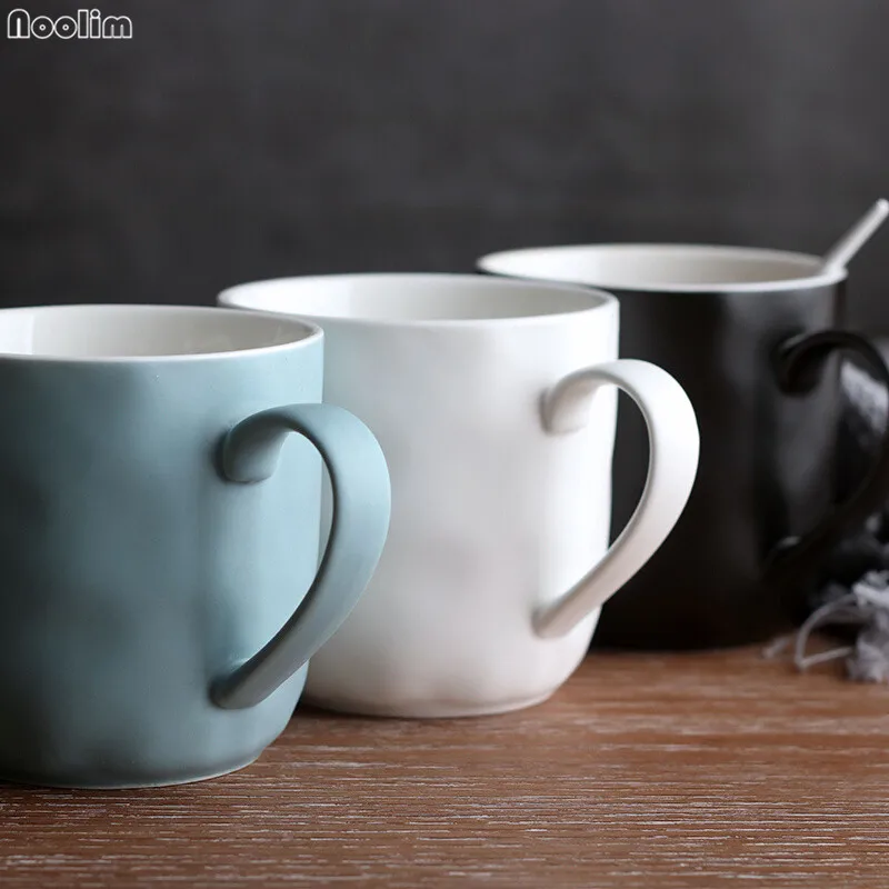 Минималистичная Скандинавская керамическая креативная чашка для завтрака кофейная кружка простая молочная офисная кружка сахарный лимонад матовая чашка посуда для напитков аксессуары