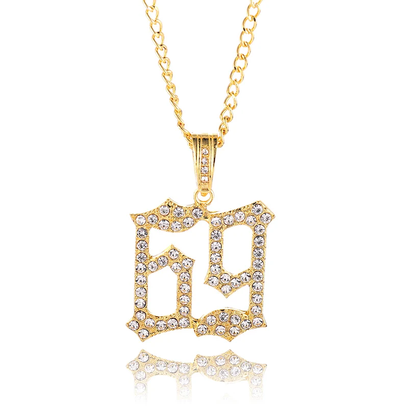 Для мужчин в стиле хип хоп со льдом из Bling 69 реперские кепки Подвески проложить