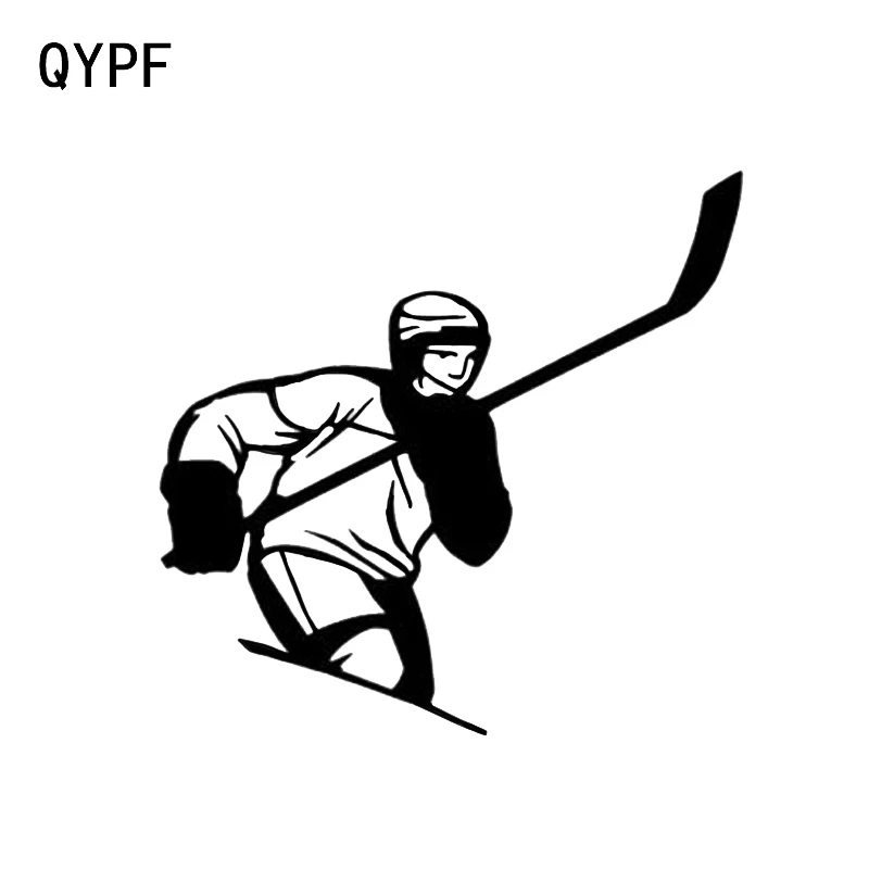 QYPF 12 6*12 2 см интересный хоккейный Графический для автомобильного стайлинга