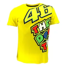 Moto GP Valentino Rossi VR46 Gelb 46 Der Arzt T-Shirt Racing Sport Motor t-shirt