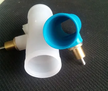 

10PCS Rabbit drinking device for inserting rabbit raccoon mink tap PVC three formula straight copper head
