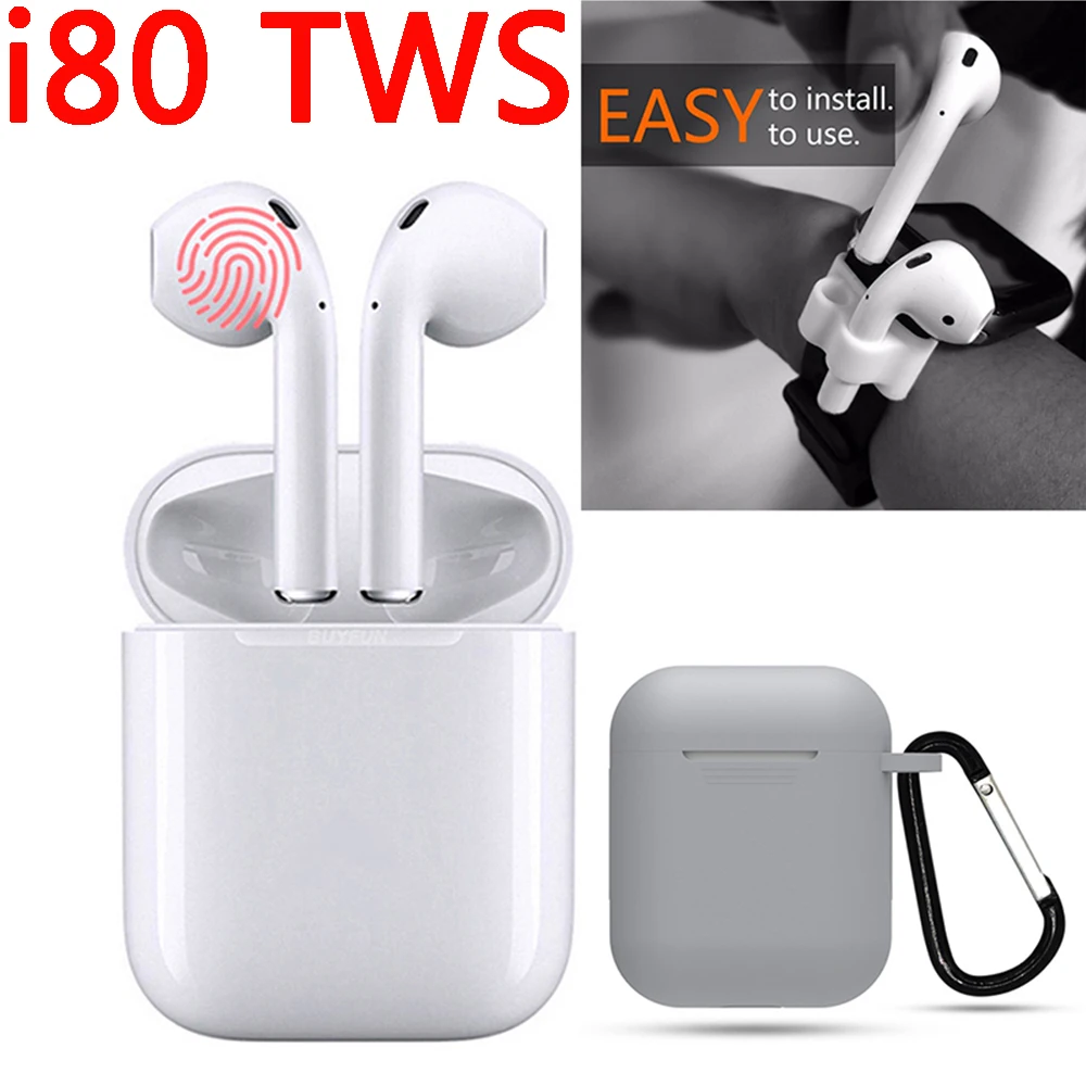 

New Earphone W1 Chip i80 tws wireless Bluetooth Bluetooth 5.0 touch headset game pk i16tws i18tws i20tws XY pods bone conduction