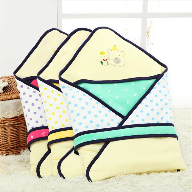 High Quality Baby Cotton Blanket 90*90cm Cartoon Printed Baby Parisarc
