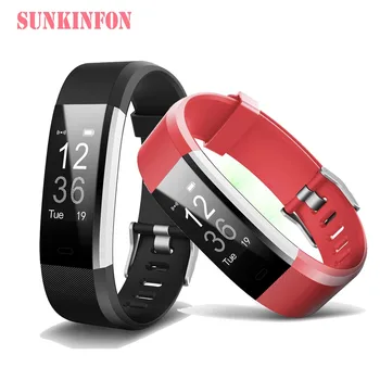 

ID116 HR Plus Smart Wristband Fitness & Sleep Tracker Pedometer Heart Rate Monitor Smart band Bracelet for iPhone 8 / 8 Plus / X