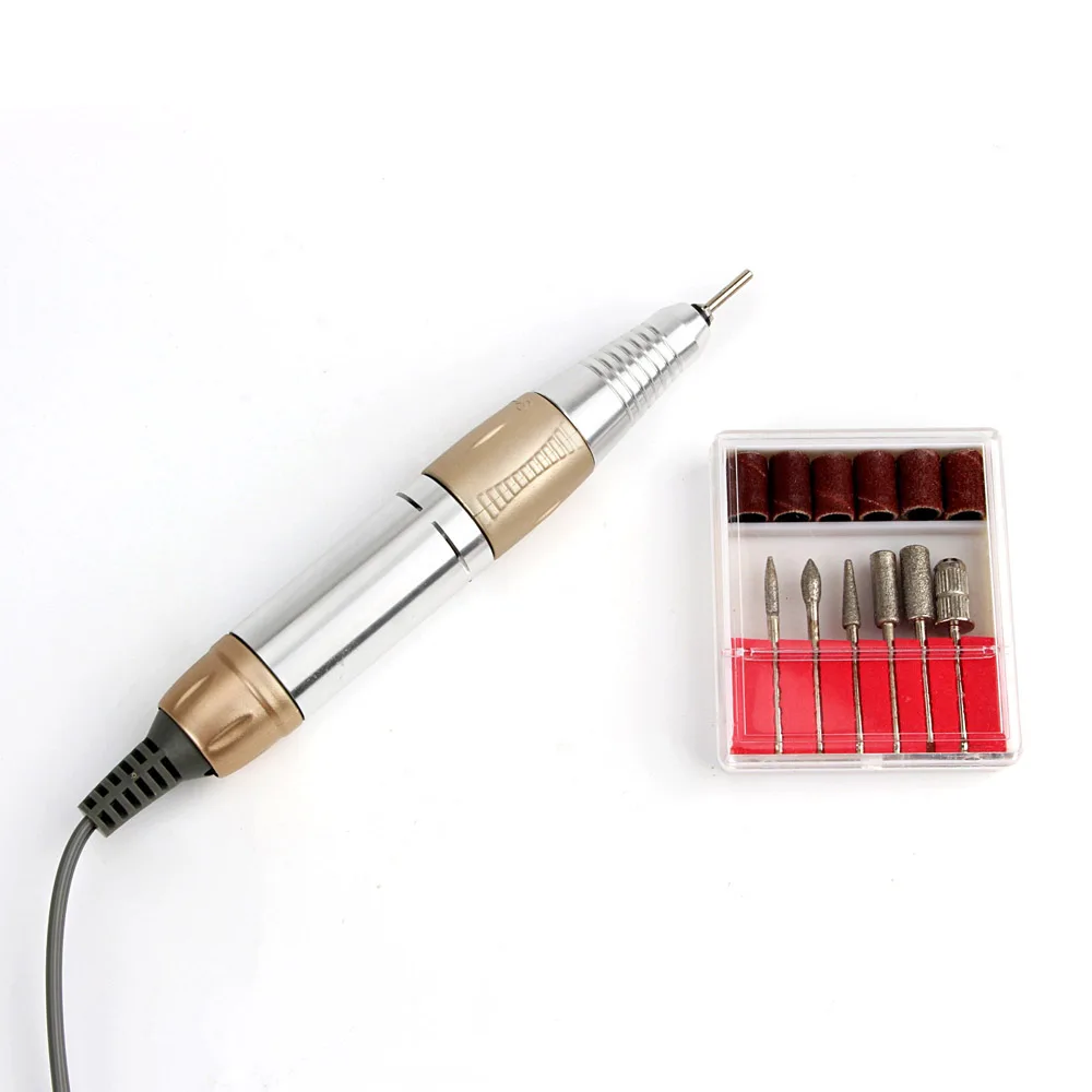 Máquina de Broca do Unha Profissional Elétrica Prego Arte Broca Arquivo Kit Unha Gel Diamante Fresa Manicure Pedicure Equipamentos 4 Brocas elétricas p/ manicure e acessórios