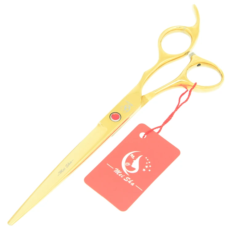 

7.0Inch Meisha JP440C Golden Pet Cutting Scissors 6.5Inch Trimming Thinning Shears Animals Hair Cutting Tools Sharp Edge HB0094
