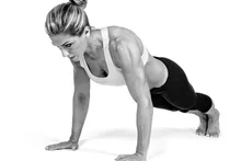 woman sportswear fitness pushups pose sexy girl sports SY65 home wall modern art decor wood frame poster