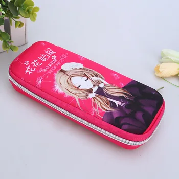 

Cute cartoon elegant student bag large capacity pupil gift Student Bags Zip Creative School Stationery Girls Box