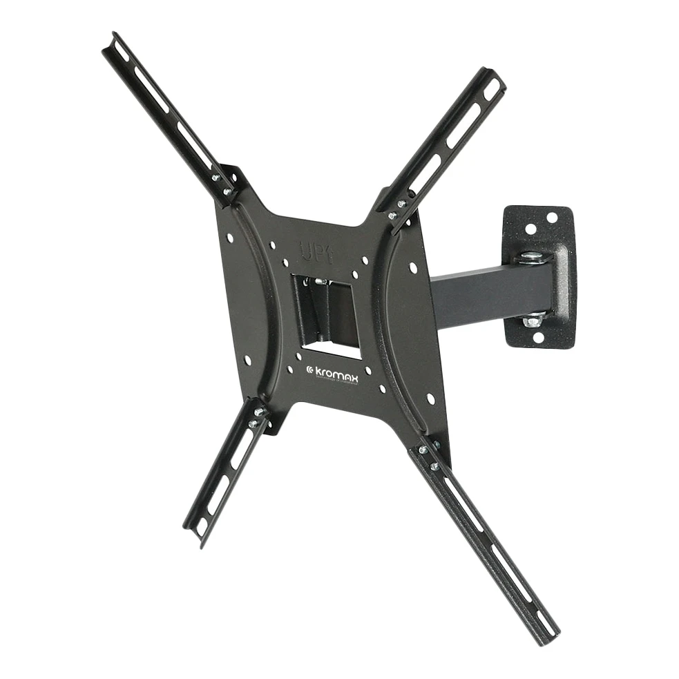 ТВ Кронштейн Kromax OPTIMA-403 black (Кронштейн для LED/LCD телевизоров 22-55 дюймов, max 25 кг, Наклонно-поворотный, наклон 5°, поворот 90°)
