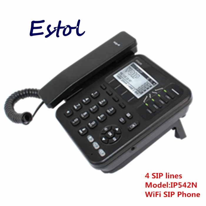 4 SIP lines WiFi VoIP Phone,desktop wireless ip phone asterisk elastix