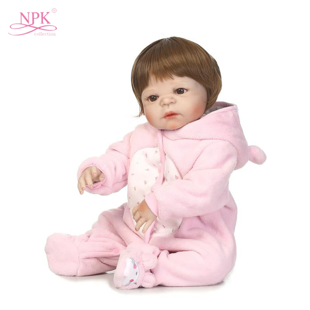 

22inch Soft Body Silicone Reborn Baby Doll Toy 56cm Baby Reborn Realisting Doll Toddler Cute Princess Baby Bonecas Bebes Gift