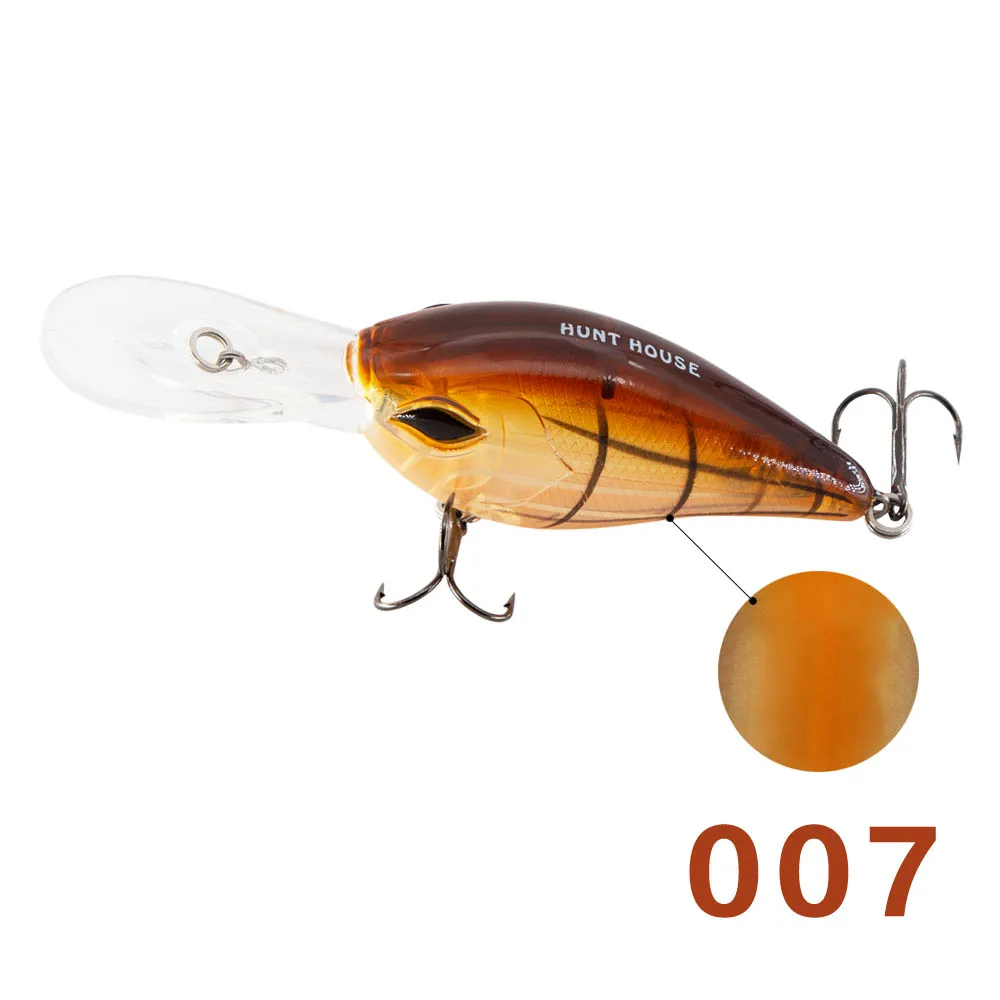 Hunthouse strike king crank рыболовная приманка глубокий дайвинг crankbait 6th Sense Silent Series deep Diver Crankbaits dancer DT LW119 - Цвет: 007