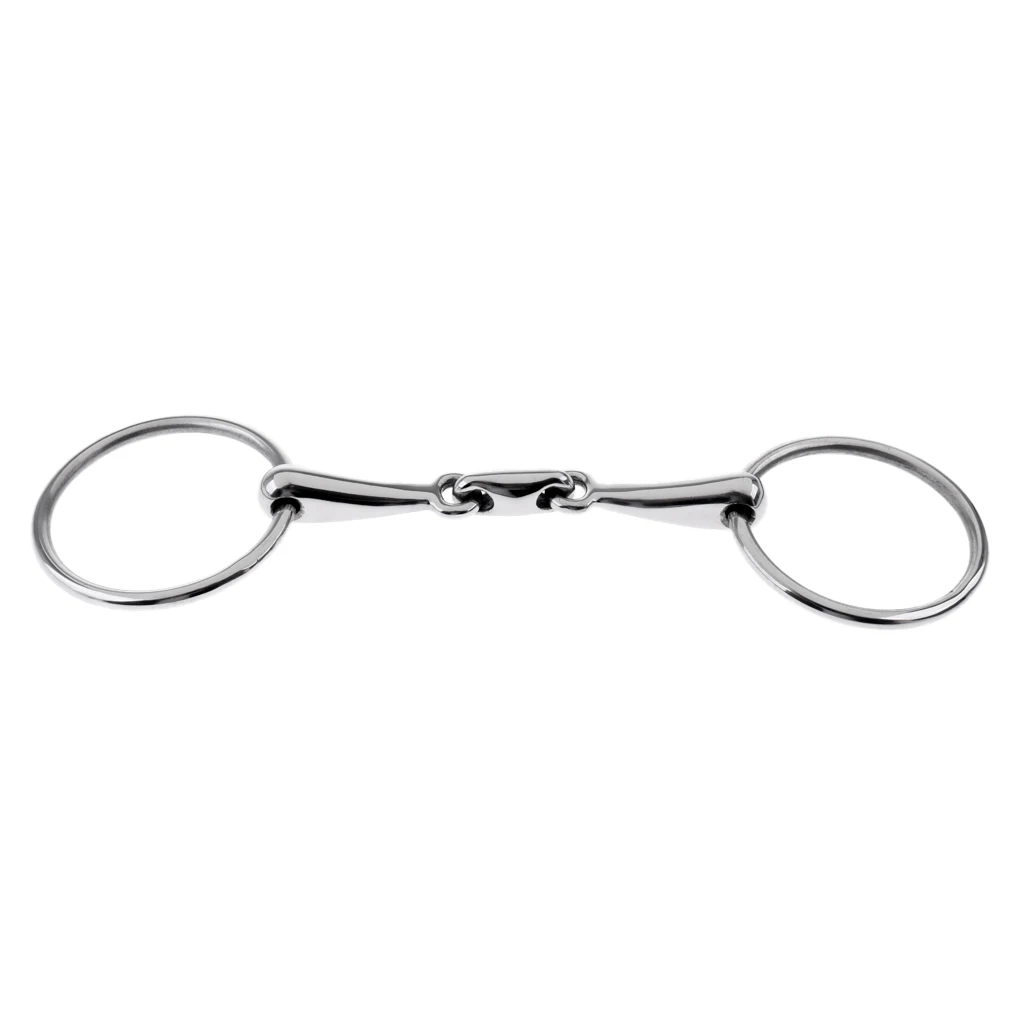 Stainless Steel Mouth Bit / SNAFFLE BIT Horse - 5 inch, 13 mm, 5'' Western / English