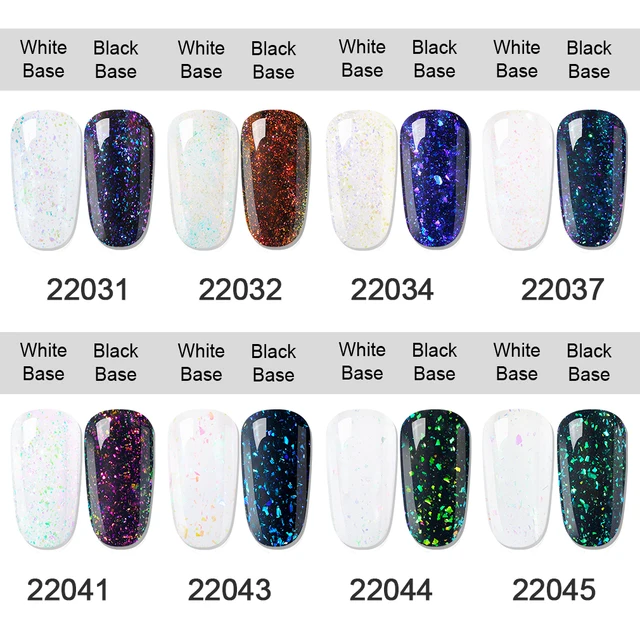 Elite99 10ml Chameleon Starry UV Gel Nagellack Schwarz Basis Benötigt Glitter Nail art Gel Lack Tränken Weg Von DIY nägel Gel Polnisch