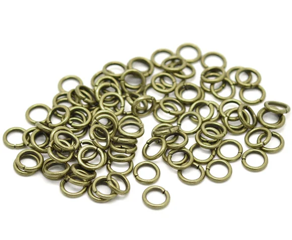 DoreenBeads Открытые Кольца из античной бронзы 7 мм (1/4 &quot) 500 шт.|jump rings 7mm|jump ringsopen jump |