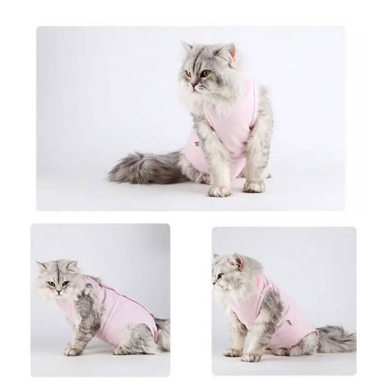 

Pet Cat Dog Medical Vest Anti Licking Wounds Cloth for Recovery Puppy Kitten Breathable Wear Hoodies Washable Medical Vest