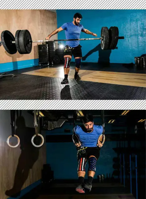 Knee Sleeves for Weightlifting (1 Pair) Premium Support & Compression - Powerlifting & Crossfit - 7mm Neoprene Sleeve 4