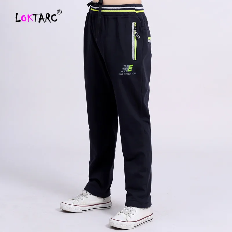 

LOKTARC Kids Loose Track Pants Boys' Trousers Letter Stripe Toddler Boy Joggers Elastic Waist Child Straight Sweatpants Pantalon